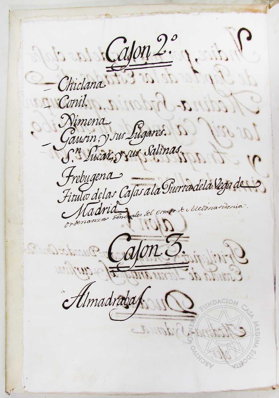 manual indice archivo casa ducal medina sidonia